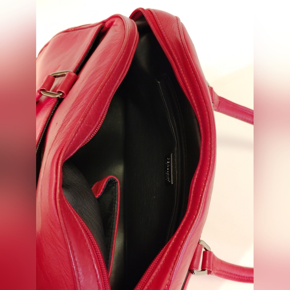 Perlina Vibrant Red Handbag - Picture 8 of 11